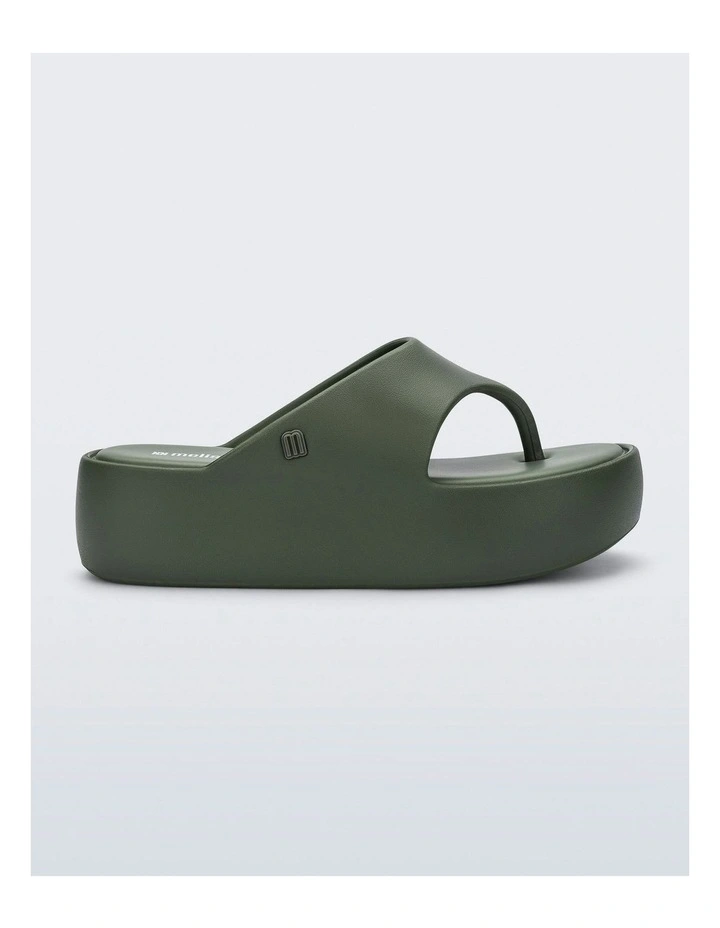 Free Platform Thong in Green image 1