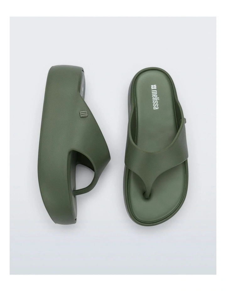 Free Platform Thong in Green image 3