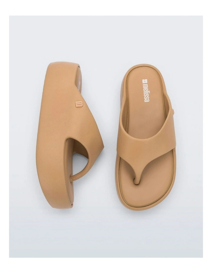 Free Platform Thong in Dark Beige image 3