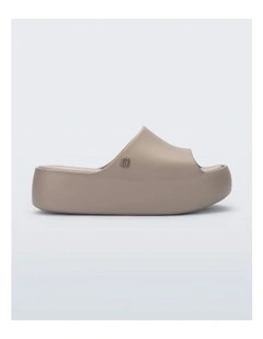 Free Platform Slide in Dark Beige