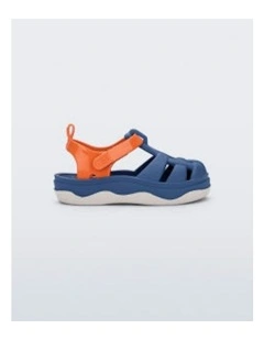 Mini Zig Sandal in Blue Orange