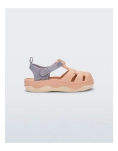 Mini Zig Sandal in Beige Grey