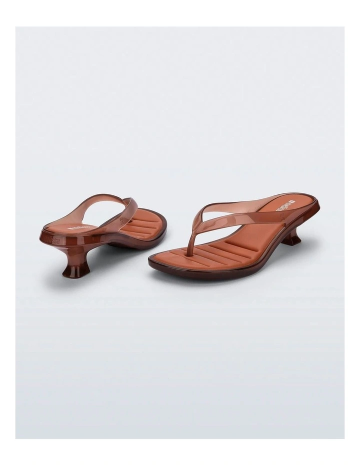 Thong Kitten Heel in Brown image 3