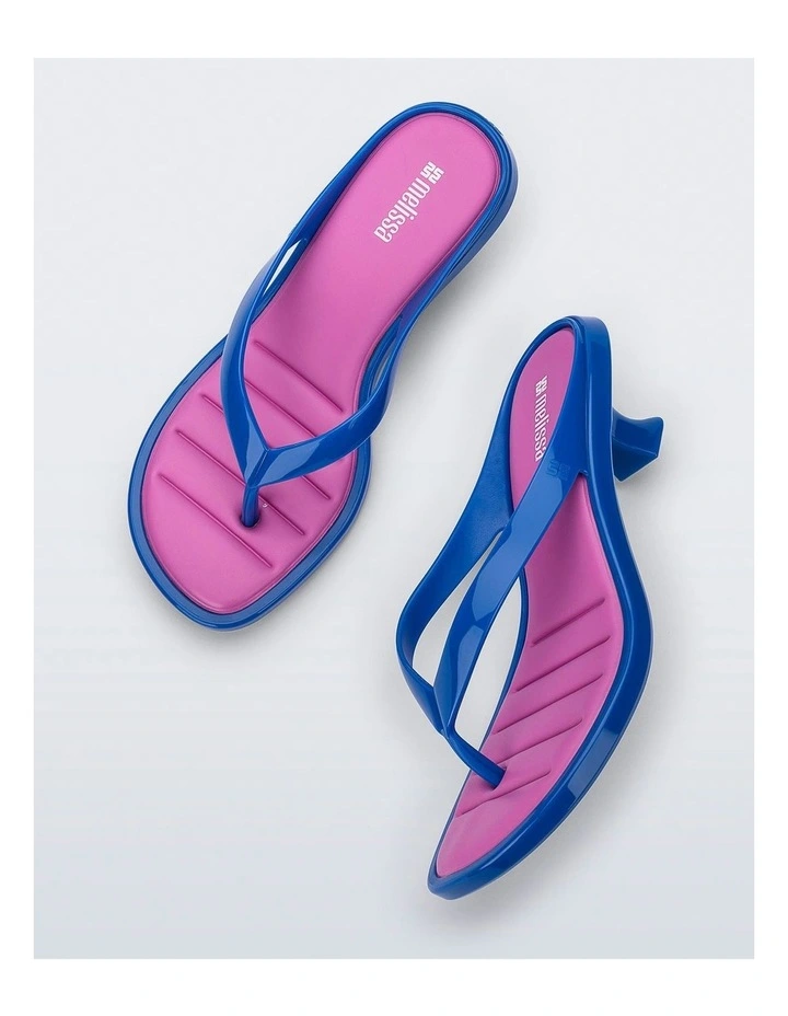 Thong Kitten Heel in Blue image 2