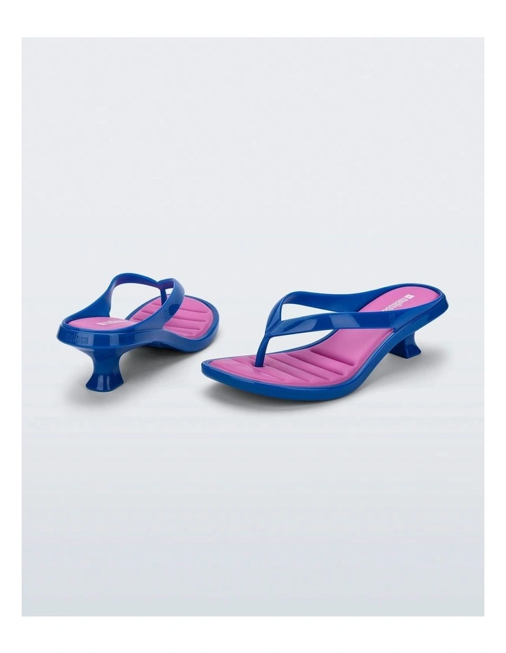 Thong Kitten Heel in Blue image 3