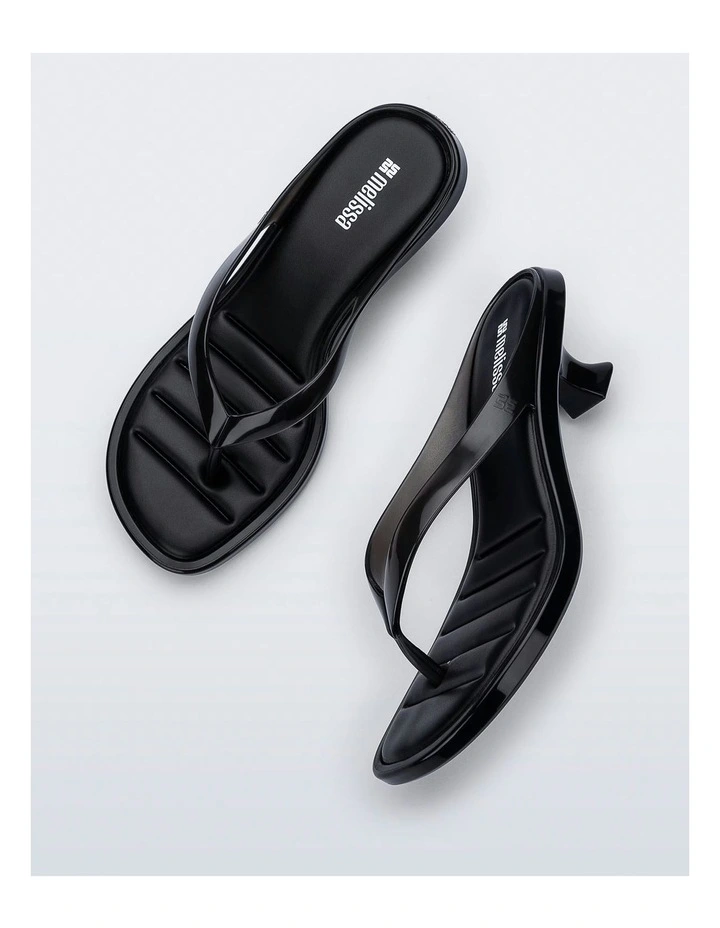 Thong Kitten Heel in Black image 2