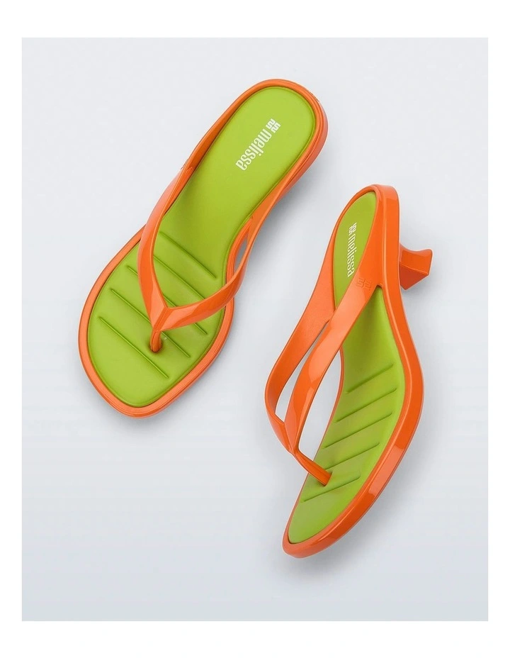 Thong Kitten Heel in Orange image 2
