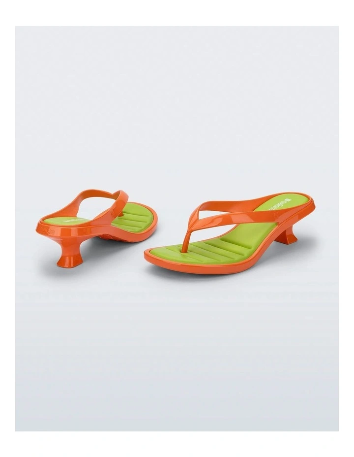 Thong Kitten Heel in Orange image 3