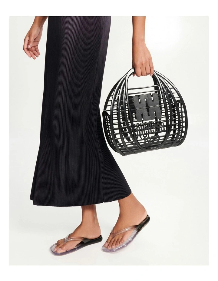 Beachwear Slippers in Clear Black image 2