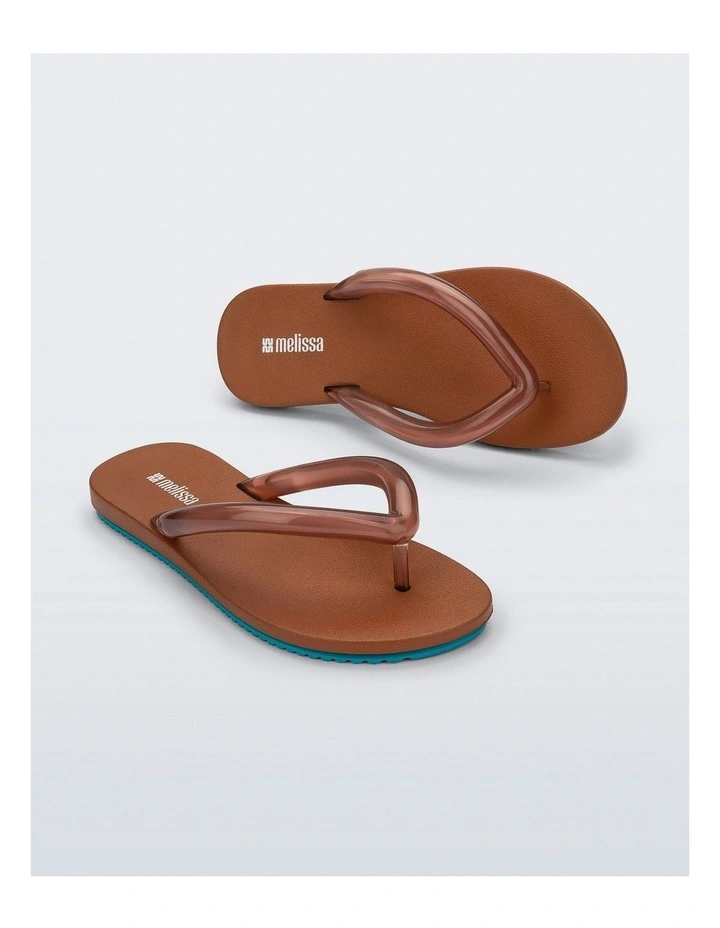 Air Flow Flip Flop in Brown Blue image 3