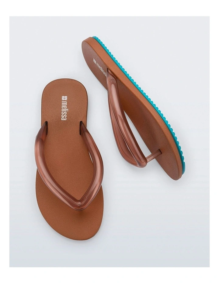 Air Flow Flip Flop in Brown Blue image 4