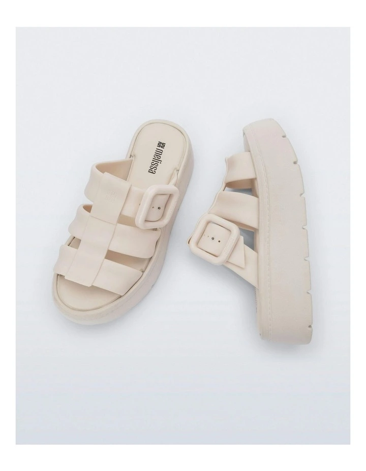 Platform Sandal in Beige image 3