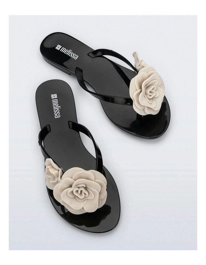 Harmonic Petals Flip Flop Thongs in Beige image 3