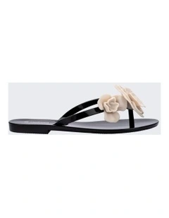 Melissa Harmonic Petals Flip Flop in Black