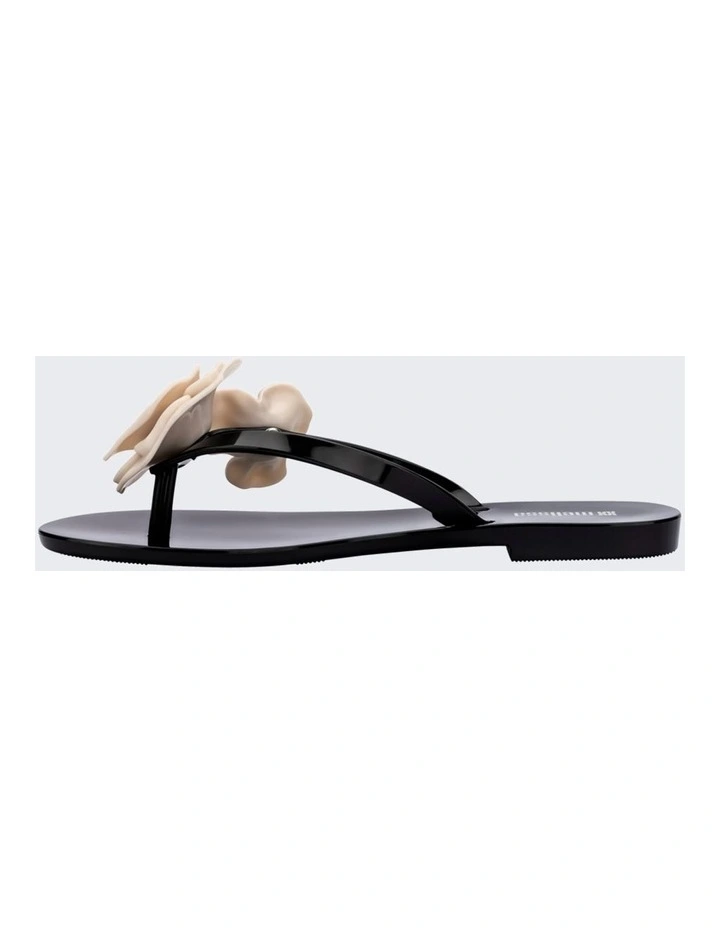 Melissa Harmonic Petals Flip Flop in Black image 3