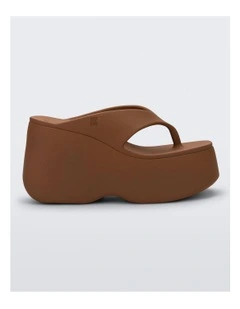 Free Thong Wedge in Brown