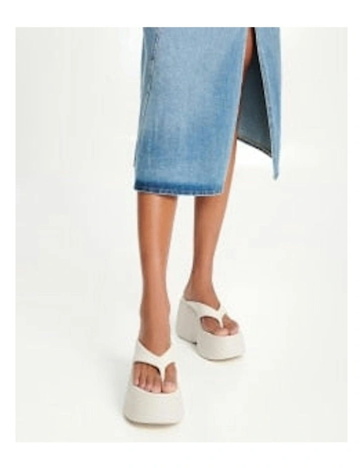 Free Thong Wedge in Light Beige image 5