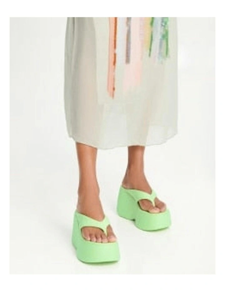 Free Thong Wedge in Green image 5