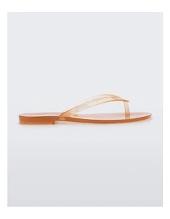 Harmonic Jelly Thong in Beige