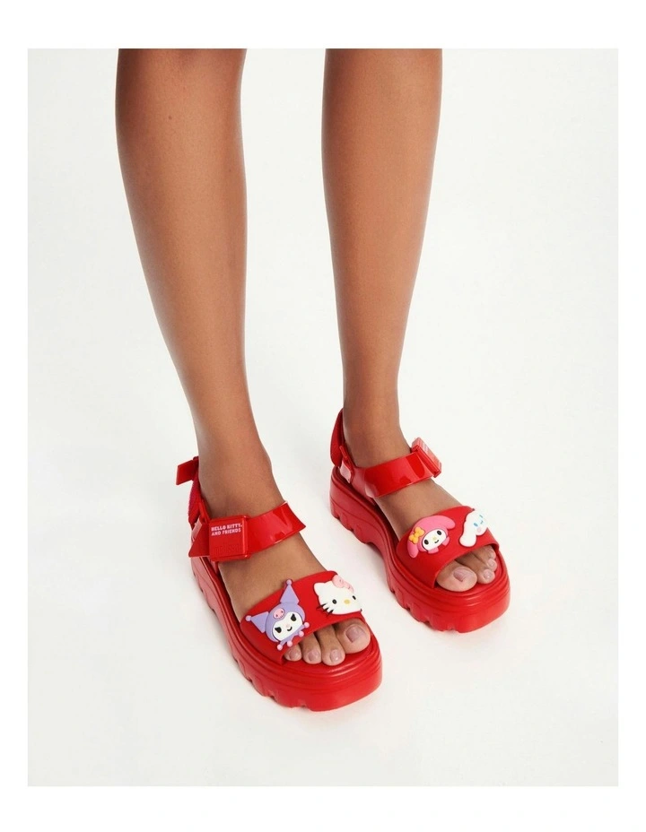 Kick Off Sandal in Hello Kitty Black image 4