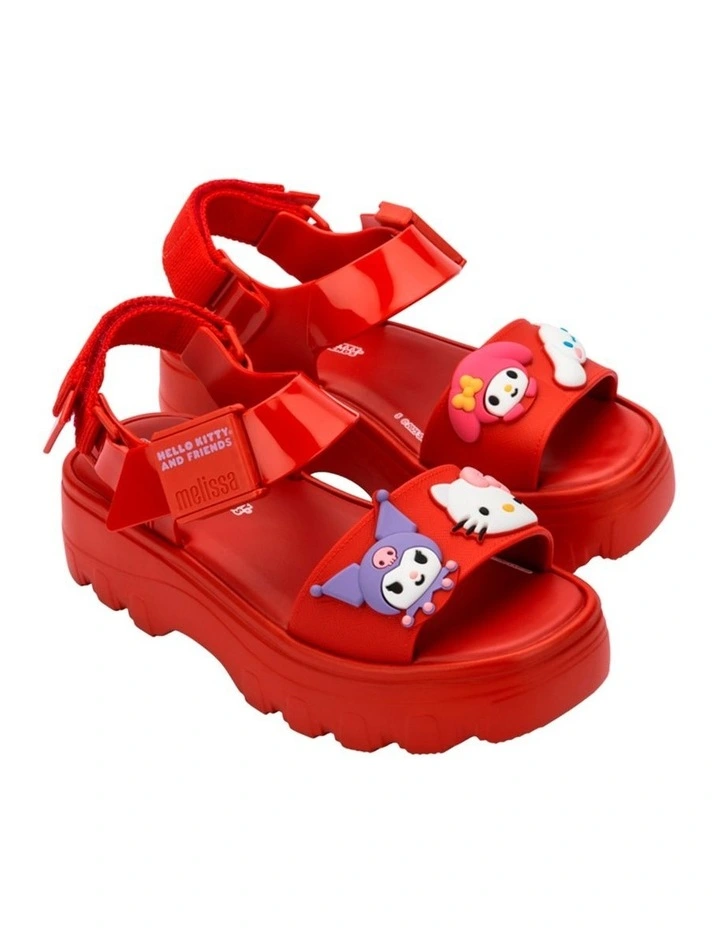 Hello Kitty Ad Kick Off Sandal + in Red image 3