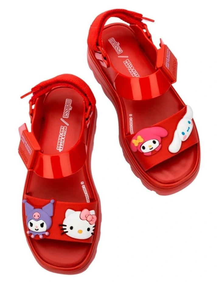 Hello Kitty Ad Kick Off Sandal + in Red image 5