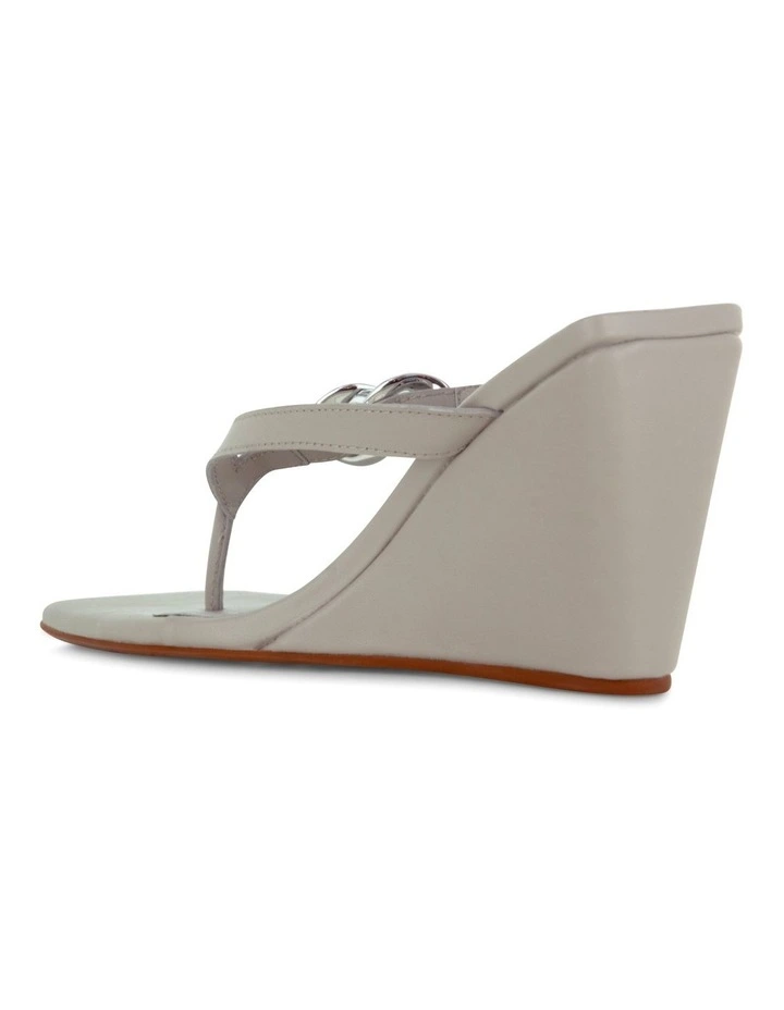 Helga II Wedge Thongs in Milk image 3