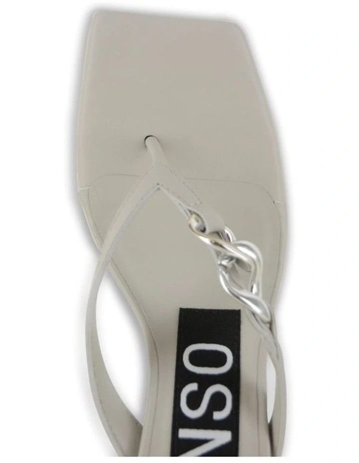 Helga II Wedge Thongs in Milk image 4