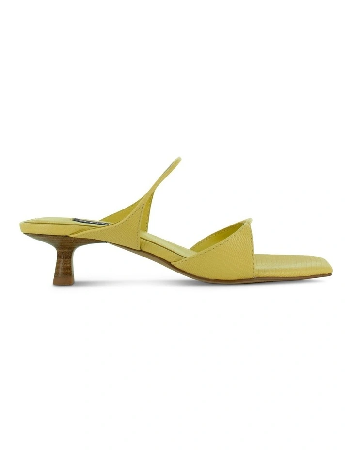 Taylah Heeled Mules in Yellow image 1