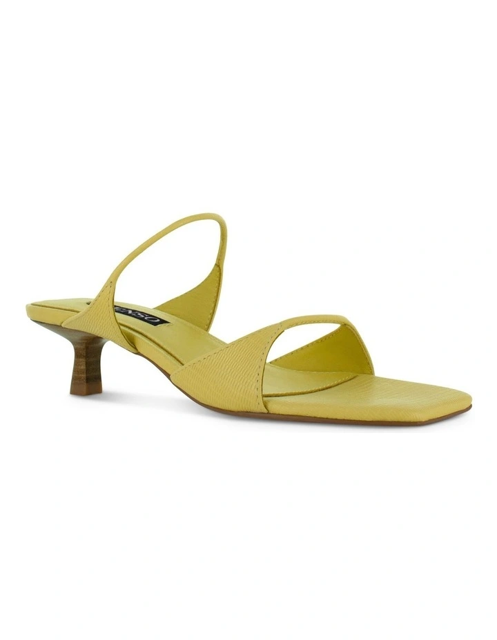 Taylah Heeled Mules in Yellow image 4