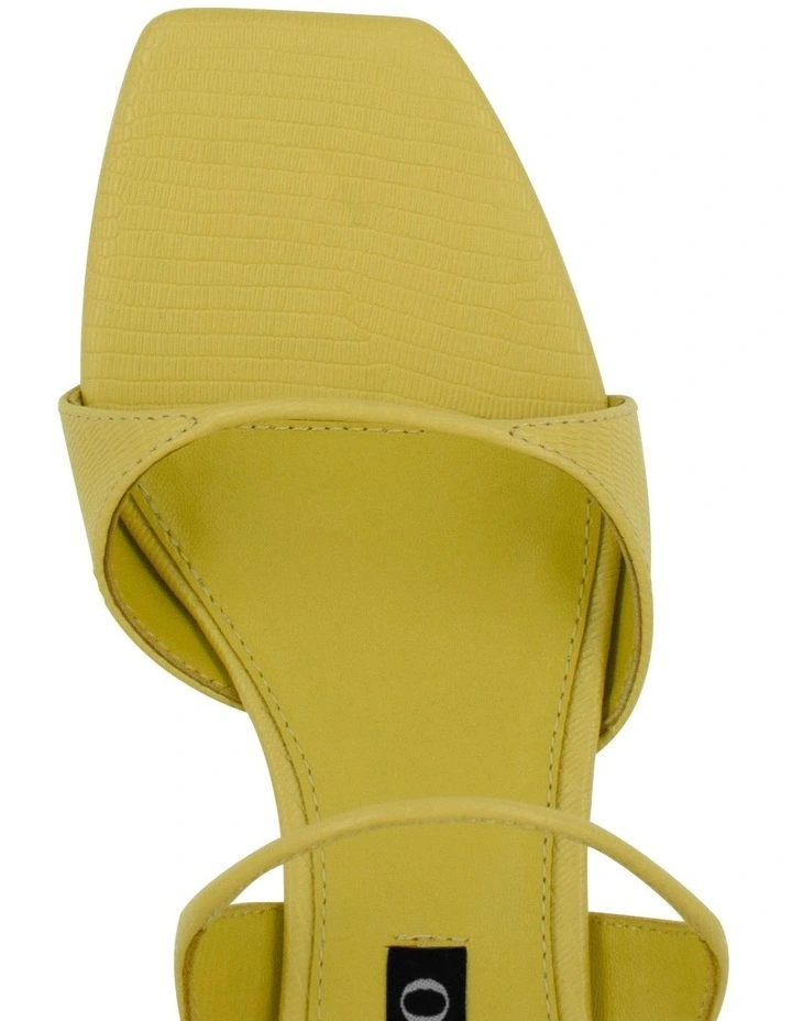 Taylah Heeled Mules in Yellow image 6