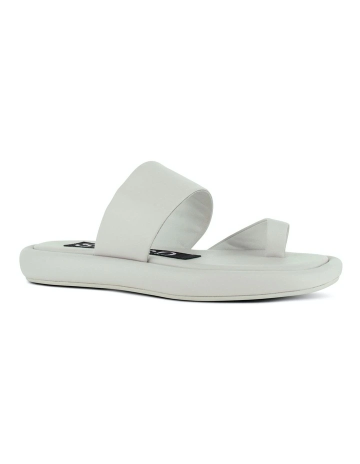Bounty Flat Sandals in White image 2