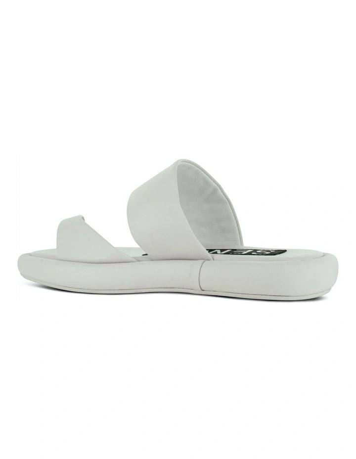 Bounty Flat Sandals in White image 3