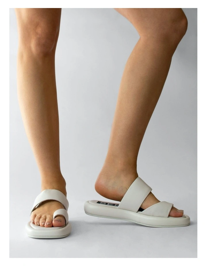 Bounty Flat Sandals in White image 5