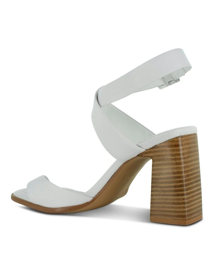 Chrissy Heeled Sandals in White image 3