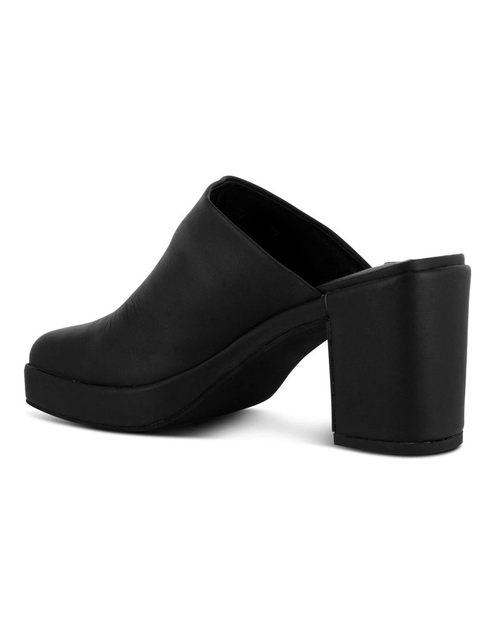 Dane Heeled Mules in Black image 3