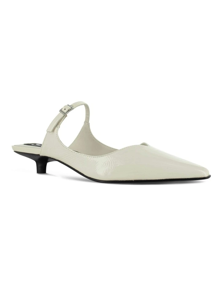 Florence I Heeled Mules in White image 2
