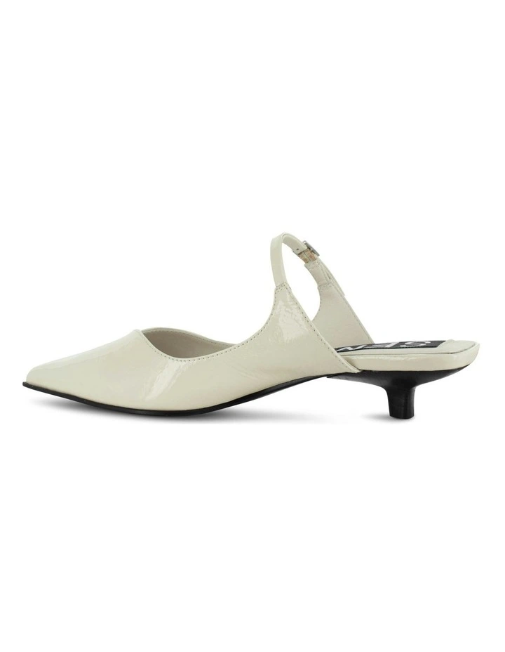 Florence I Heeled Mules in White image 3