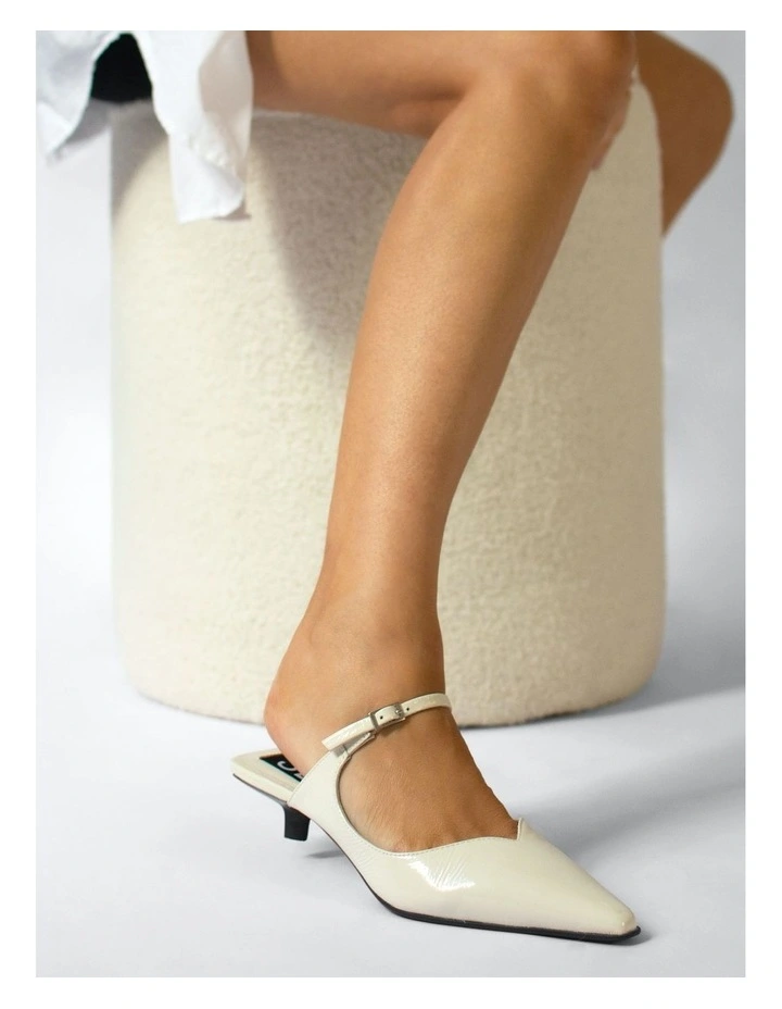 Florence I Heeled Mules in White image 5