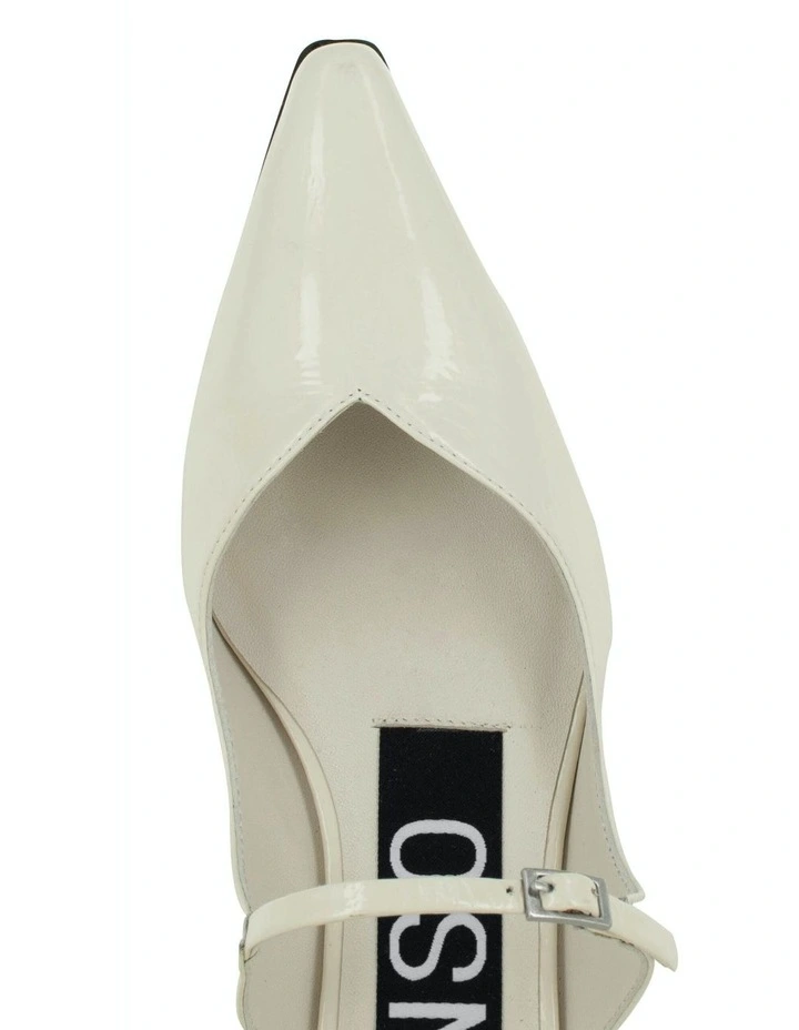 Florence I Heeled Mules in White image 7