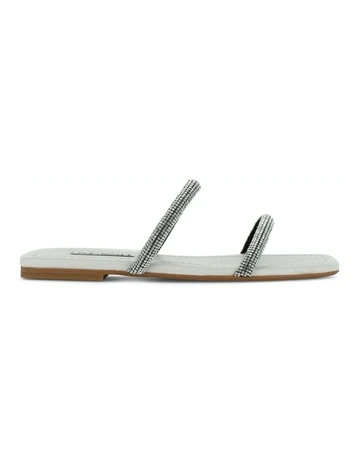 Holly Flat Sandals in White