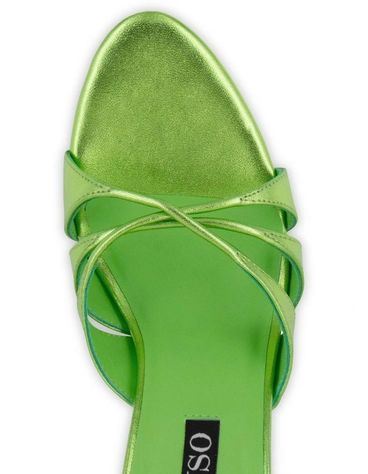 Kashaya I Heeled Mules in Green image 5