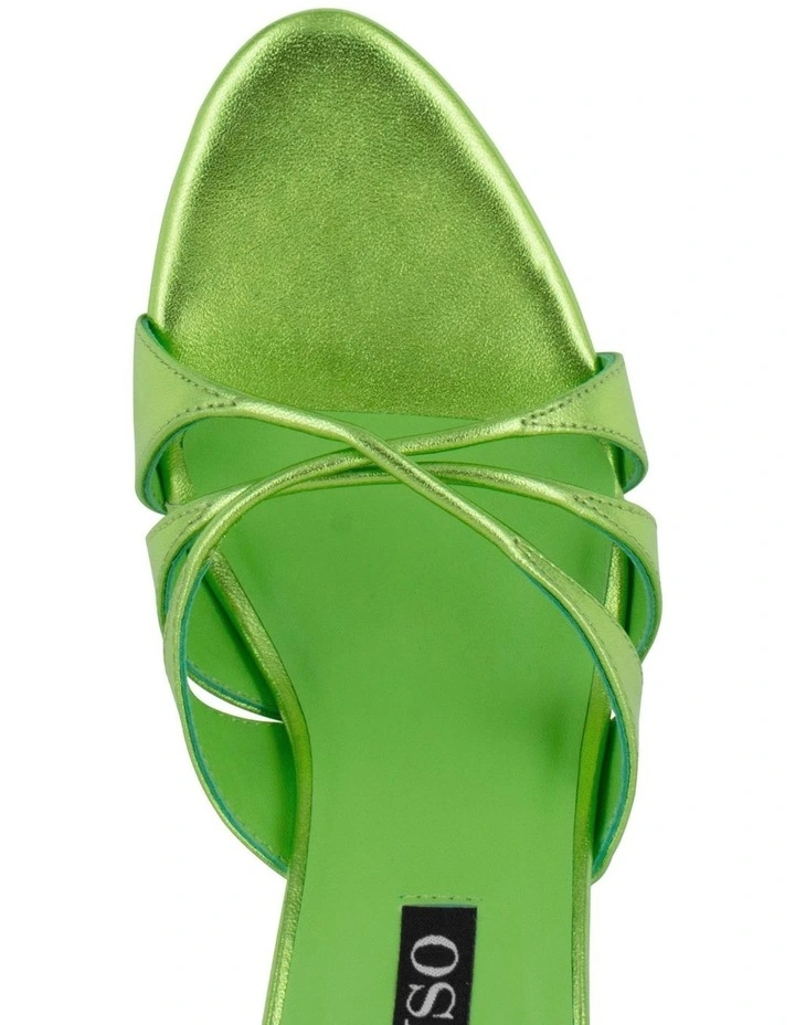 Kashaya I Heeled Mules in Green image 6