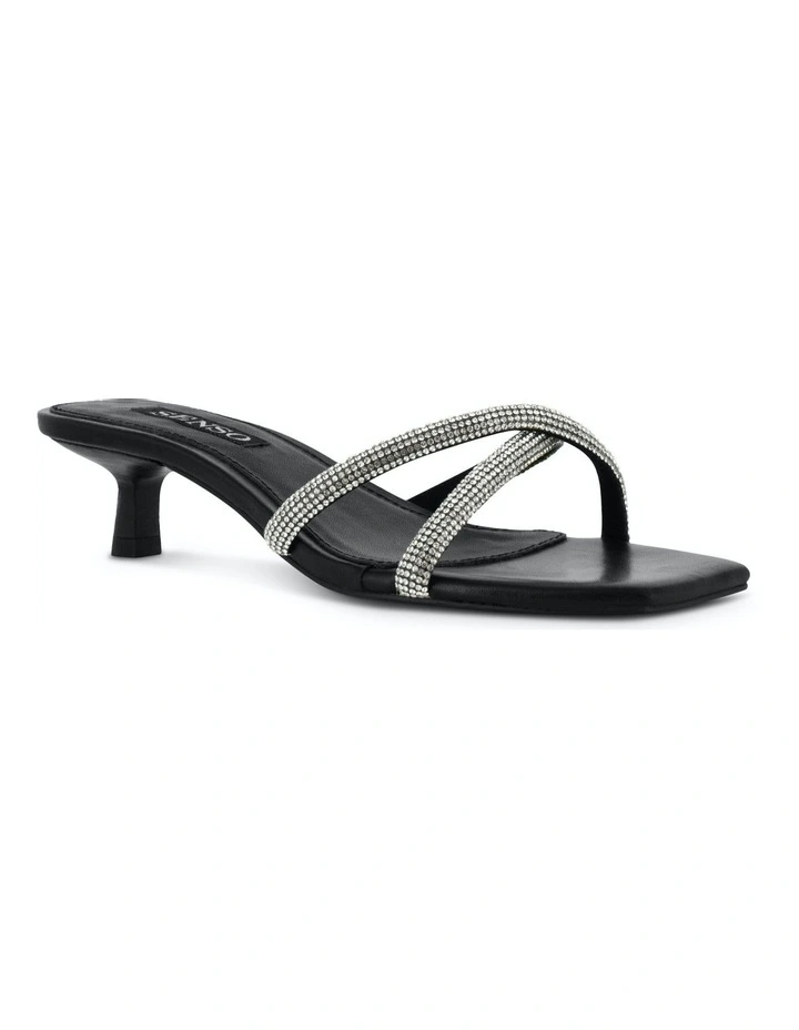 Tatiana I Heeled Mules in Black image 3