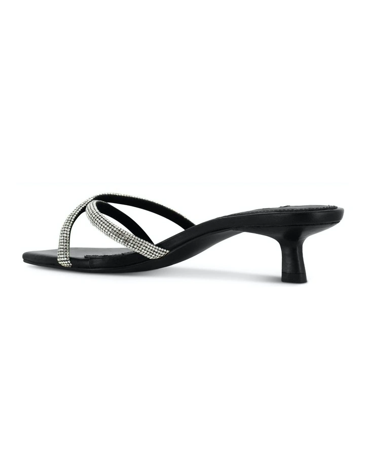 Tatiana I Heeled Mules in Black image 4