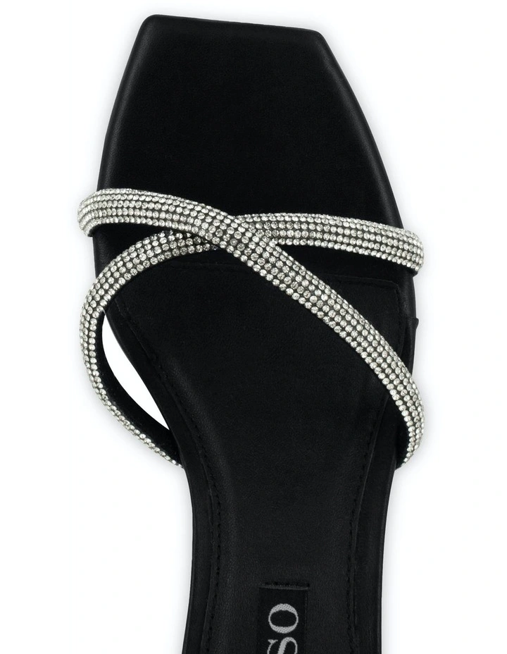 Tatiana I Heeled Mules in Black image 5