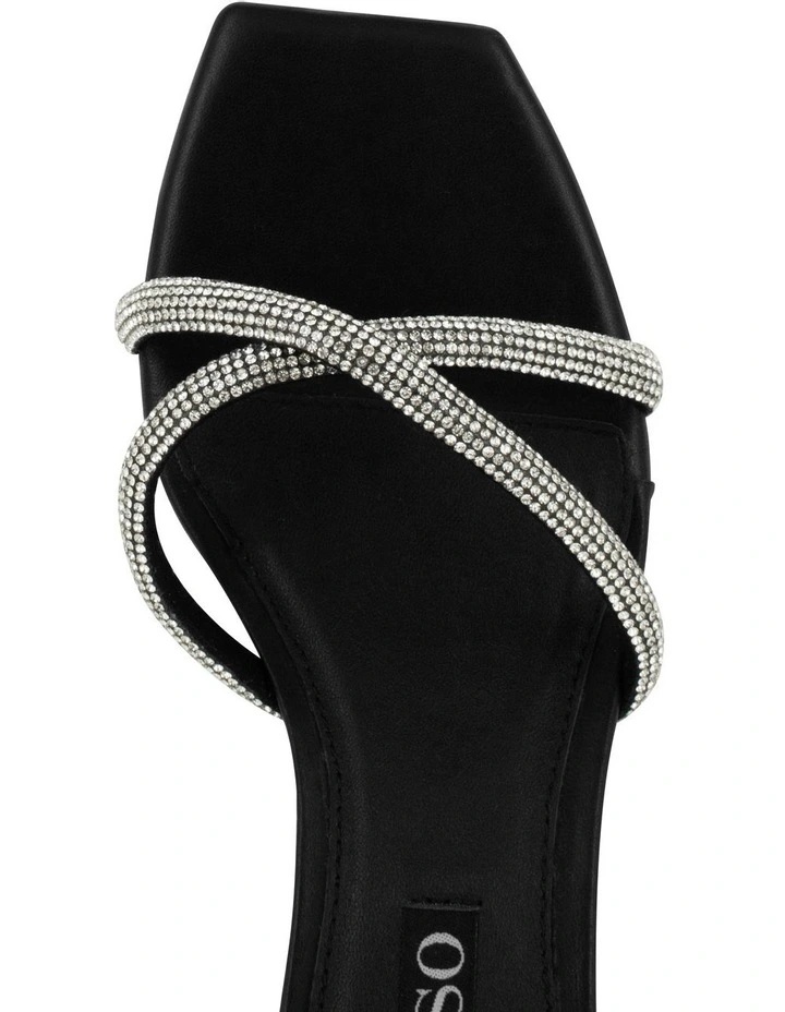 Tatiana I Heeled Mules in Black image 7