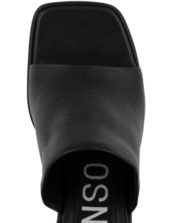 Yael Heeled Mules in Black image 7