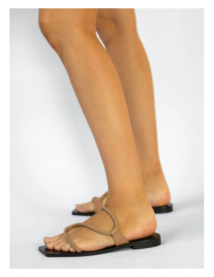 Gaia I Flat Sandals in Camel image 6