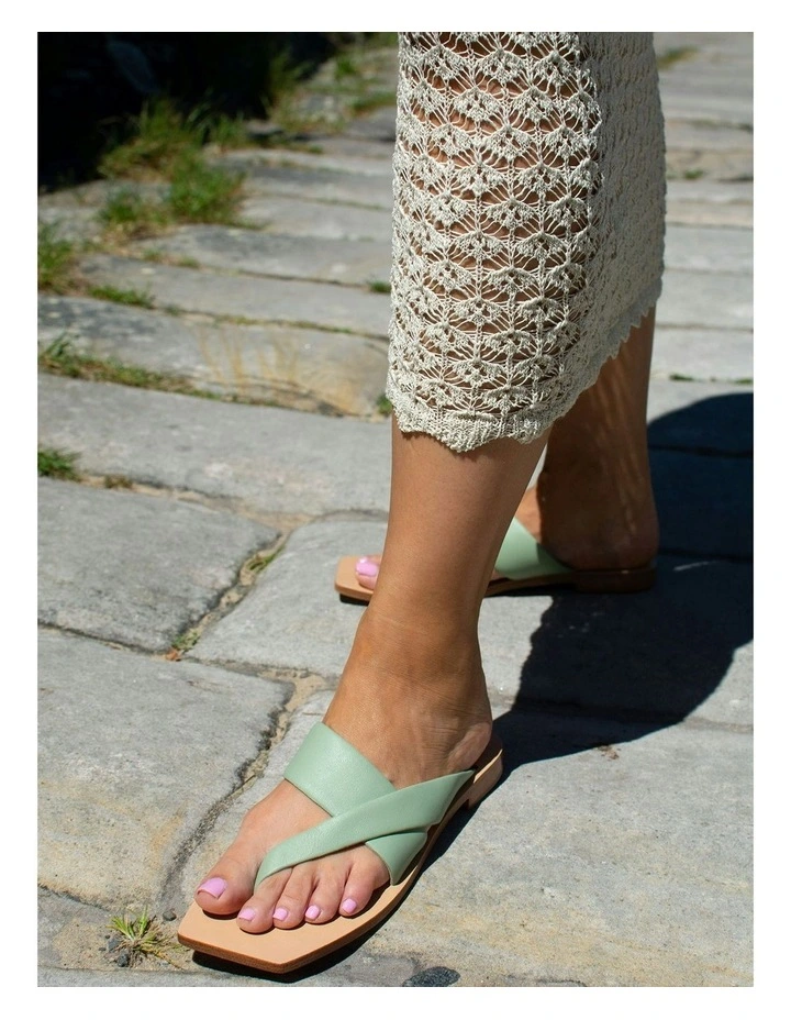 Gretel I Flat Sandals in Green image 7